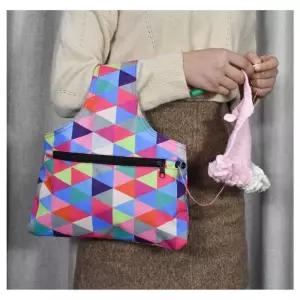 니팅백 휴대용 뜨개질 바늘 가방 방수 니트 diy 공예백 파우치 보관 바느질