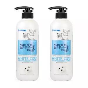 포켄스 강아지 샴푸 목욕 용품 말티즈 견종별 550ml X 2개 세트 말티즈 전용 샴푸&린스 550ml MNA