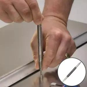 [콩심팥심]강철 스프링 센터 펀치 드릴보조 도구 수공용 목공용 표시 금속