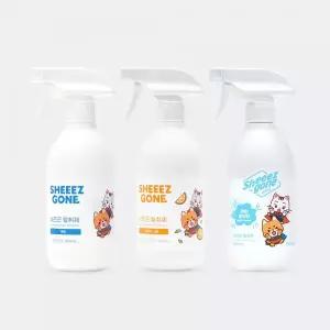 쉬즈곤 강아지 고양이 탈취제 스프레이 냄새 제거 시트러스가든 무향 500ml 2개 MNA