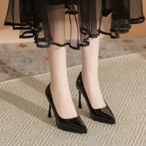 여친 하이힐 프렌치 가보시힐녀 엘레강스 스틸레토 펌프스 단화 어울리는 구두 패피5