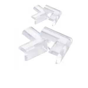 뾰족한 코너 부분에 설치 6mm 투명 모서리 쿠션 4입아기보호대 안전가드 가구 보호