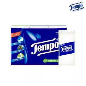 템포 휴대용 티슈 휴지 화장지 4겹 행키티슈 10매 6개입 1팩 MNA