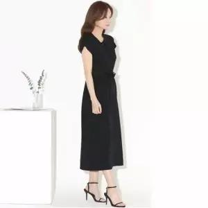 여름원피스 단정한 여자 오피스룩 롱원피스 니트 원피스 카라