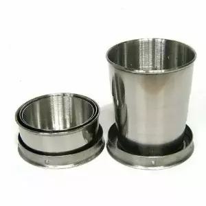 낚시터접이컵 감소 접이잔 부피 3단접이컵 3단