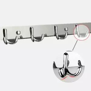 스텐레스 WEO758H8 벽걸이 디자인후크 다용도 후크 실버 3후크