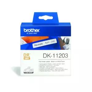 브라더 DK 테이프 DK-11203 롤17X87mm라벨 프린터 라벨기 스티커 다용도 제본 마스킹