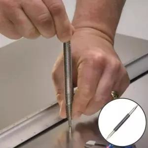 강철 스프링 센터 펀치 드릴보조 도구 수공용 목공용 표시 금속