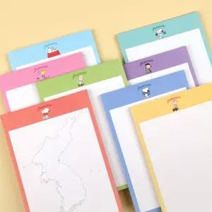 스누피 B5 메모 패드B5지 용지 종이 용종이 디자인지 메모장 수첩