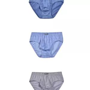 체크 라인 패턴 남성 삼각 팬티 3매입 남자 편한 속옷 언더웨어 데일리 선물용 여름