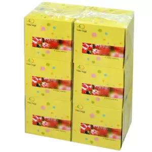 쌔니큐 정사각티슈 미용 70매x6개집들이선물 휴지 화장지 여행용 뽑아쓰는 상자 각티슈 곽티슈