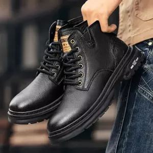 남자 클래식 워커 부츠 베이직 워커 사이드지퍼 가죽소재 빈티지