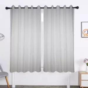 쉬폰 아일렛 도톰한 먼지없는 암막 커튼쉬폰 작은방 미세 카페 두꺼운 작은창문 화이트 형커튼 커튼 감성