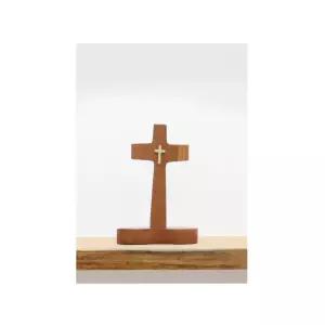 나무 십자가 장식용 선물용기독교 천주교 성물 미니어처 교회 용품 전도 표찰 악세사리 문종