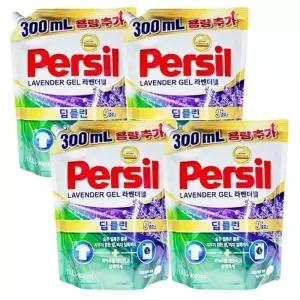 퍼실 파워젤 라벤더 딥클린 플러스 드럼용 일반용 겸용/ 1.8L x 4개