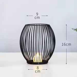 블랙 철제 캔들 티라이트 홀더 소(S)초 들케이스 향초 초받침대 들악세사리 들거치대 들홀더 인테리어품 조