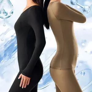 얇은 여성내복 고탄력 상의 하의 타이즈 내의 슬림세트 기모티 목티 겨울셔츠 이너 내의의 성인 웜웨어 동