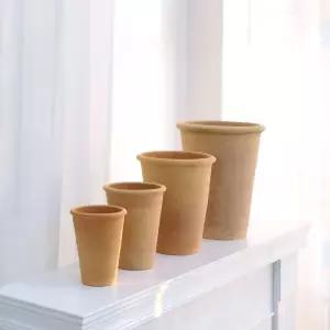 베트남 토분 테라원 꼬깔 살구색 27x33cm+R21받침분갈이화분 홈가드닝 식물키우기 예쁜 빈티지 예용품 정용