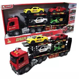 파워 카캐리어세트중장비장난감 후렉션기어 미니자동차 완구 작동 장난감 남아