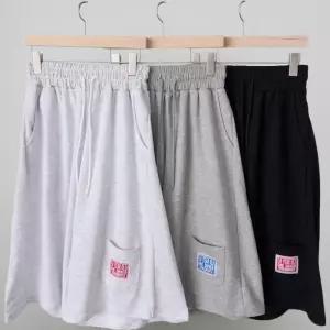 [신상오픈런]여성 패치 디자인 미니 포켓 밴딩 칠부 트레이닝 반바지 (35830238)