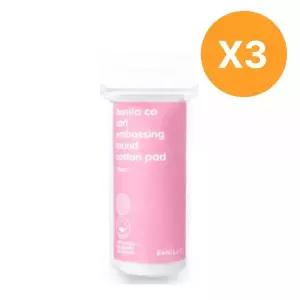 바닐라코 화장솜 원형 소프트 엠보싱 120매 X3개 MNS