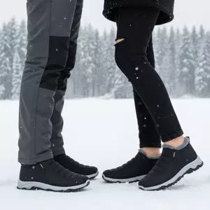 남녀공용 패딩 방한화 기모안감 미끄럼방지 털슬립온 스노우부츠 커플신발 3컬러여성슬리퍼 겨울신 보온