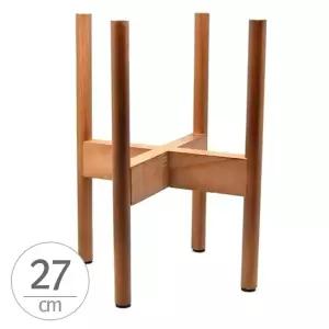 원목 화분 받침대 우드스텐 () 내경 27cm 월넛(오크색상)스탠 인테리어 원예용품 소품 홈가닝 나무