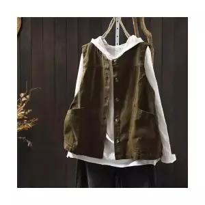 여자 조끼 캐주얼 순면 카고풍 야상 레이어드 나시 MACHI1