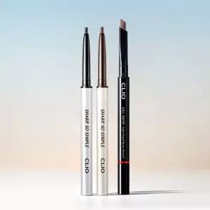 클리오 아이라이너 샤프쏘심플 펜슬 + 브로우 오토 하드 세트 MNS