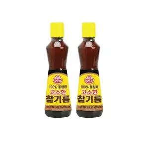 오뚜기 고소한 참기름 320ml 2개