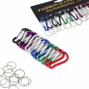 미니 카라비너 12p세트 알루미늄 등산용 고리