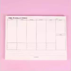 [문구] 주간 일정 정리 플래너 60매 데일리 스케줄러 계획노트