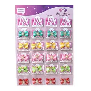 문펫 큐빅고무줄(20개입 1판)헤어 강아지 리본 강아지끈 머리끈 애견끈 악세서리