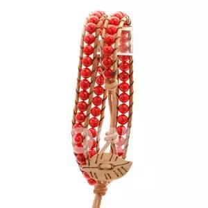 불교 기원 팔찌 옥매듭 화목 복과 행운 염주 (산호)재물 패션 목걸이 우드 나무 선물 종교선물