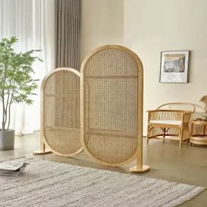 라탄 파티션 인테리어 파티션 사무실 이동식 구텐