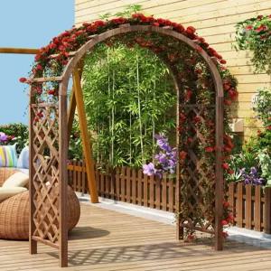 울타리 목재 터널 정원 방부목 야외 아웃도어다용도