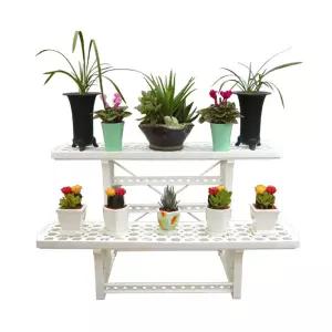 스탠드 조립식 다용도 화분 선반 정리대 2단다육이 인테리어 진열대 미니 철제 도선반 인테리어대 다이 플