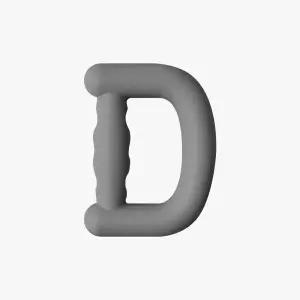 실리콘 그립 ZF 회색 D 악력기