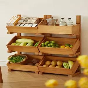 과일 진열대 원목 스탠드 빵 거치대 트레이 마트 베이커리 디저트 카페 우드