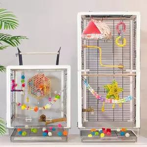 앵무새케이지 대형 아크릴 투명 새놀이터 악세서리