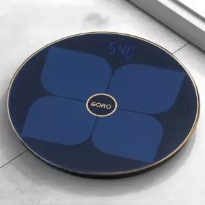 클로버 디지털 체중계(블루)가정용 헬스장 몸무계측정 전자 인테리어 무게 컬러 체중기 뭄저울