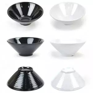 블랙 화이트 일식 우동 국수 라면 그릇 면기 면그릇 카레 덮밥 그릇 지름 20cm 22.7cm