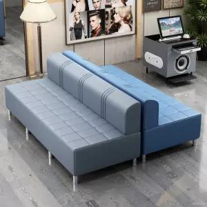 대기쇼파 대기실 로비 부동산 은행 가죽 심플 미용실