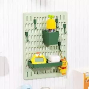 [생활] 접착식 페그보드 선반 세트 타공 보드 소품 수납