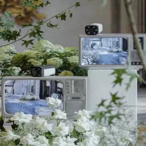 레트로 옛날 티비 엔틱 소품 TV송출 카메라세트 데코