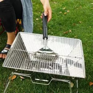 ( )캠핑 바베큐 그릴 청소 브러쉬 화로 청소솔