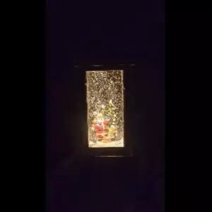 아트 오르골 랜턴- 사각 선물 산타어린이 카페장식소품 인테리어 여자친구생일 기념일 크리스마스 워터볼