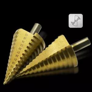 코발트 티타늄코팅 4MM 42MM 대형 스텝드릴스틸비트 전동공구 ？K늄드릴 드릴세트 고속