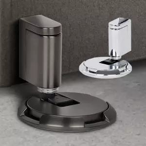 무타공도어스토퍼 현관말발굽 방문고정 푸쉬 말굽 자석 고정 스토퍼 닫힘방지 쾅방지