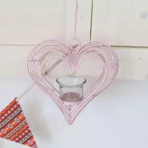 하나리빙 핑크하트 캔들홀더(링 컵 포함) x 3개장식랜턴 향초 양초꽂이 램프 들장식 크리스마스 인테리어소